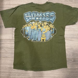 The 90|00s Homies Mijos Chicano Low Rider Graphic Green T-Shirt Medium image 3