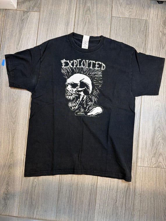 The Exploited Total Chaos Double Sided Punk Black… - image 1