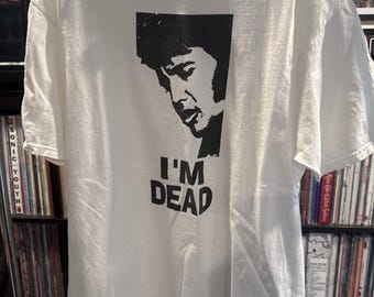 The 90s Elvis I’m Dead Comedy Shirt Hanes Beefy White Large