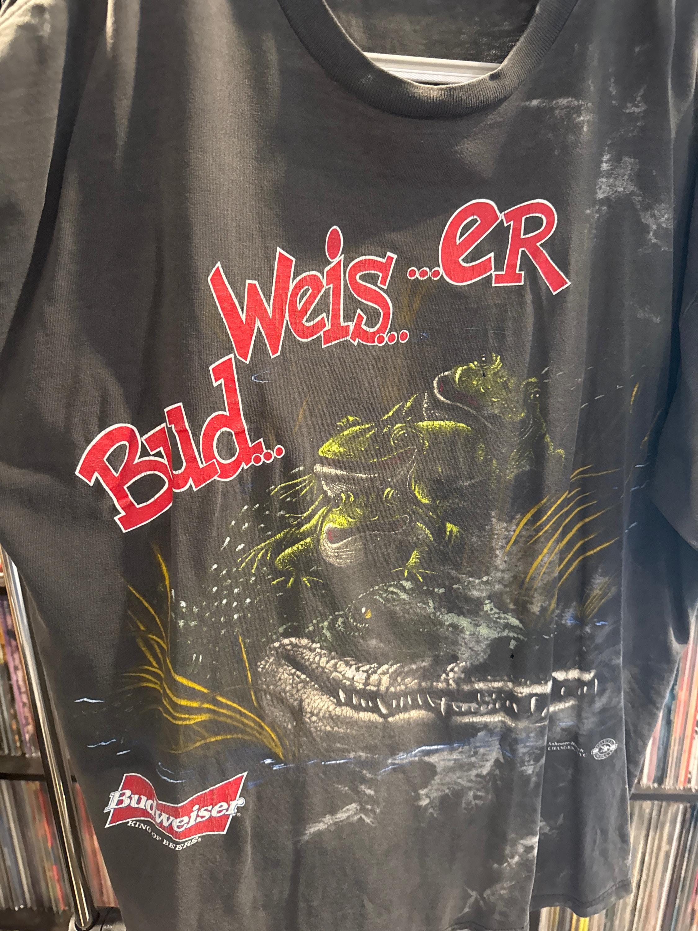 The 1996 Budweiser Frogs Alligator Thrashed T-shirt Xxl Black - Etsy
