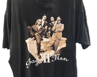 Vtg 1998 Boyz II Men Evolution Tour Concert T-shirt Black L 90s