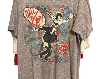 Camiseta de doble cara de la gira de Hall and Oates de 1985 con el logo del Pontiac Fiero (talla L)