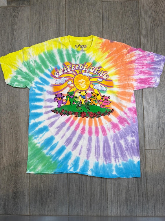 The 00S Grateful Dead Liquid Blue Teletubbies Parody Tie Dye T 