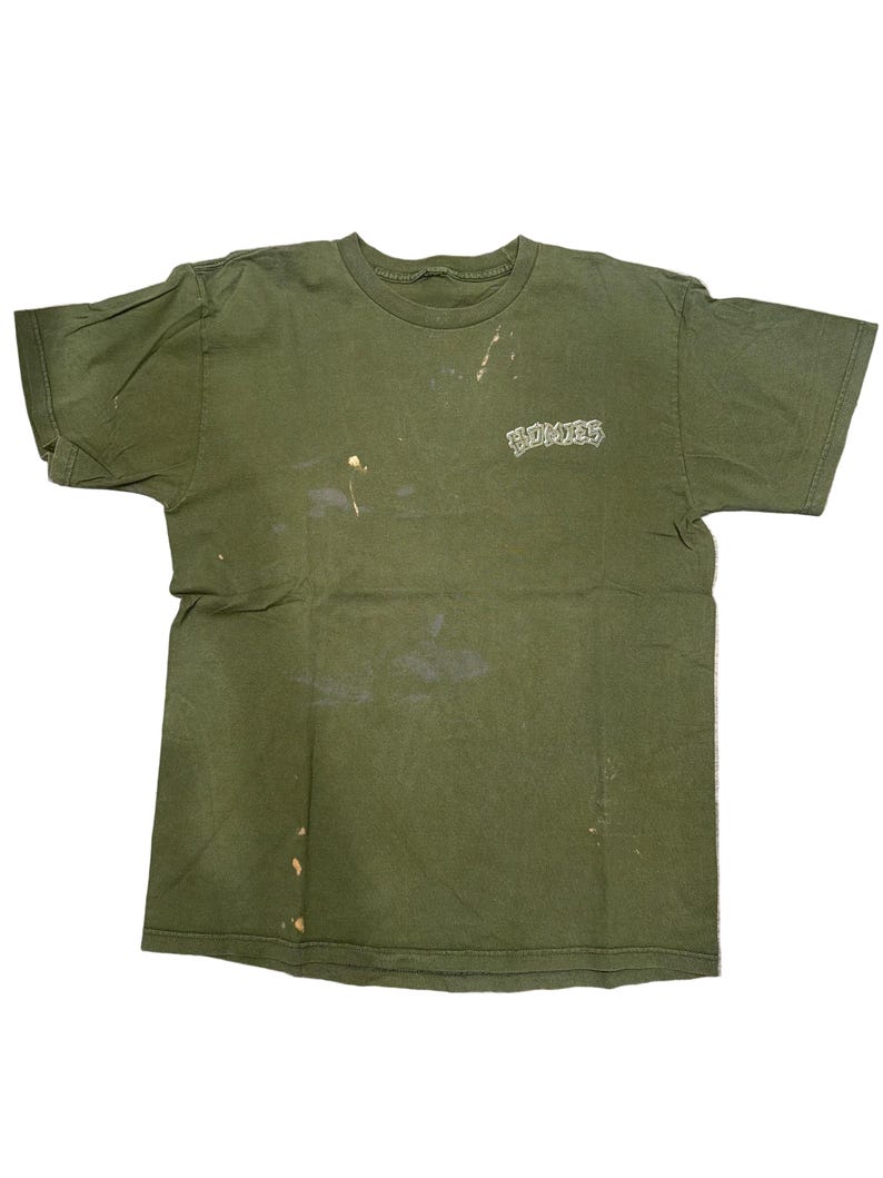 The 90|00s Homies Mijos Chicano Low Rider Graphic Green T-Shirt Medium image 1