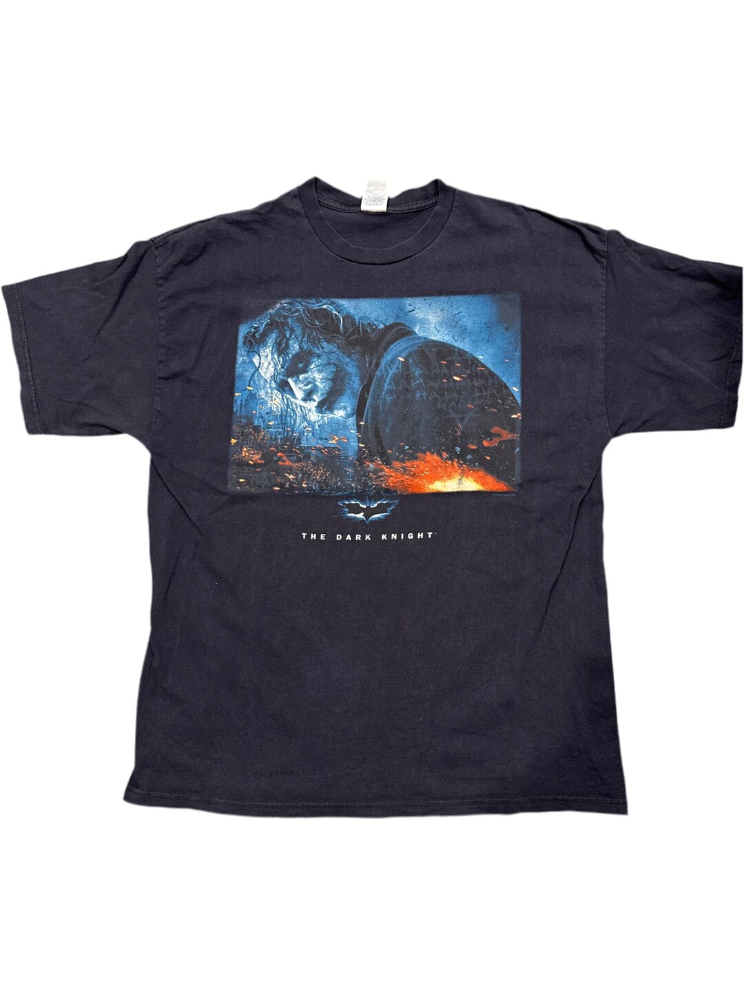 The 00S Heath Ledger Joker the Dark Knight Movie Promo Black T