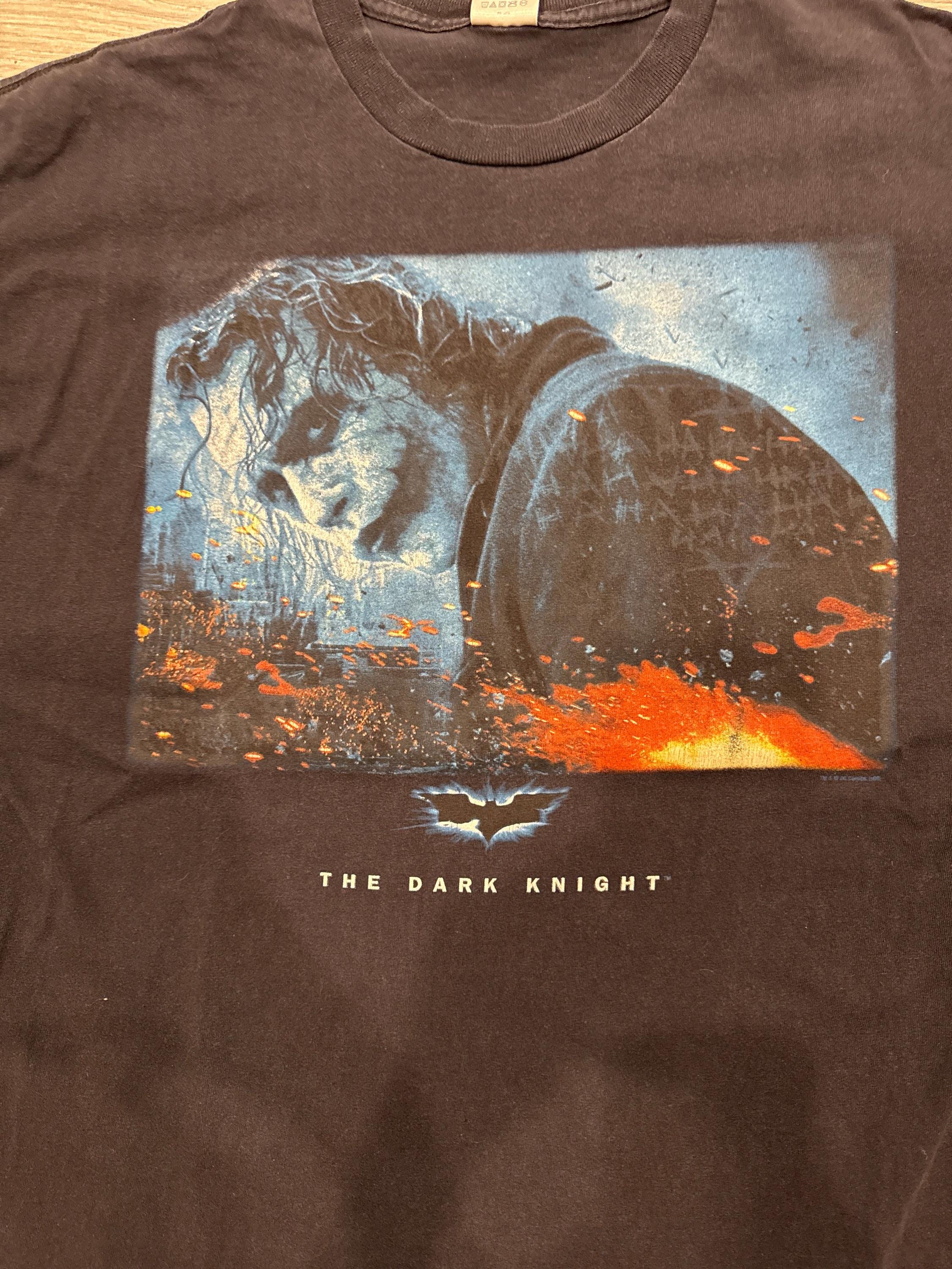 The 00S Heath Ledger Joker the Dark Knight Movie Promo Black T