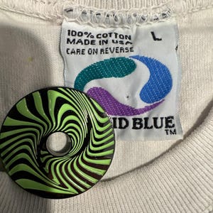 The 1994 Grateful Dead Summer Tour Bus Tie Dye Liquid Blue T-Shirt Large image 4