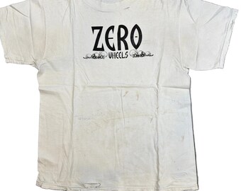Vintage 00s Zero Skateboards Zip Hoodie Skateboarding Streetwear