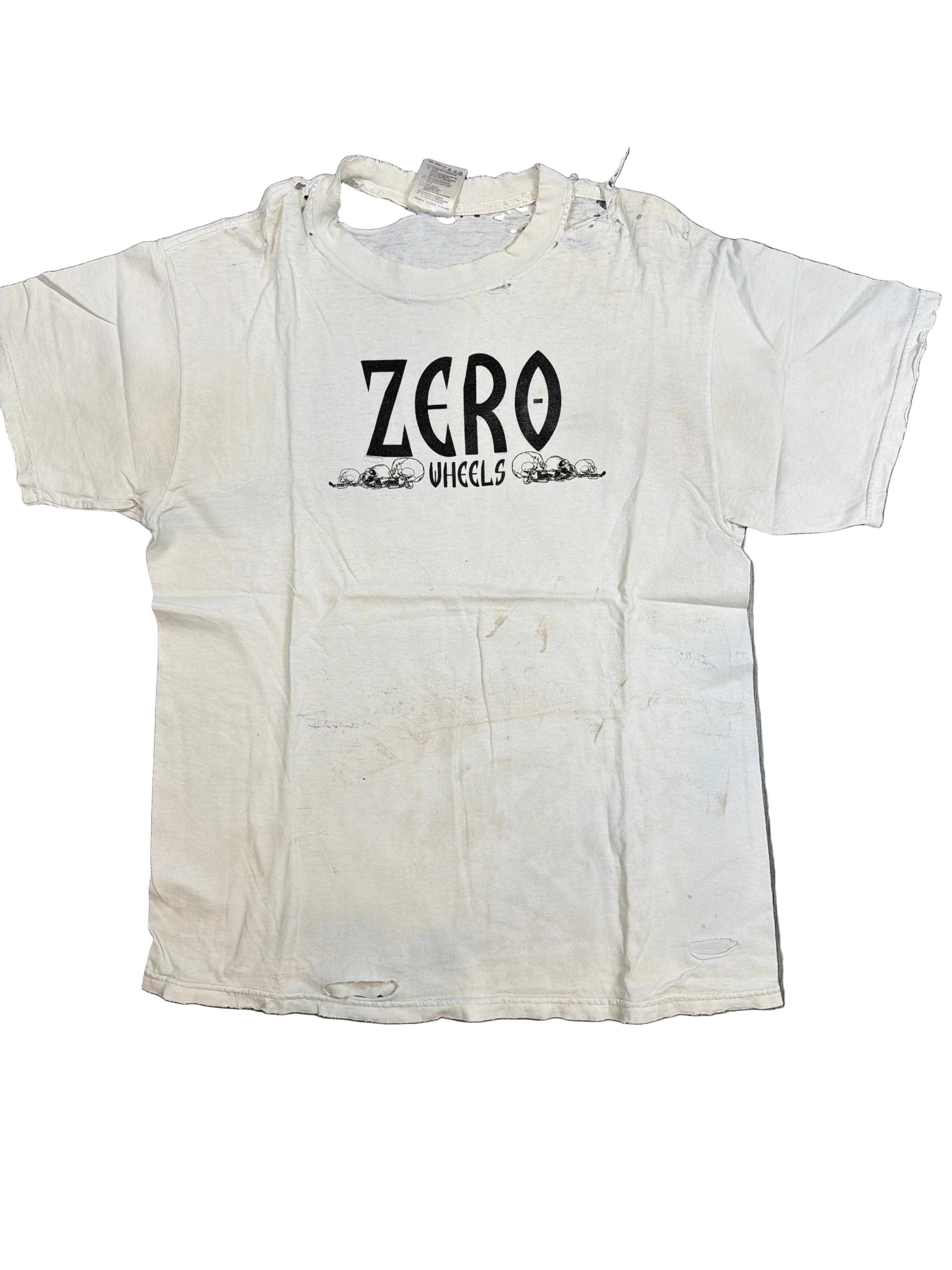 00s Zero Skateboards Tee サイズM ほぼ新品 希少 The 2000s Zero Skateboard Thrashed T-shirt Large - Etsy Israel