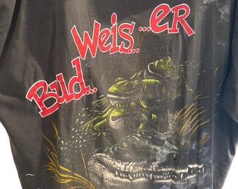 The 1996 Budweiser Frogs Alligator Thrashed T-shirt Xxl Black - Etsy