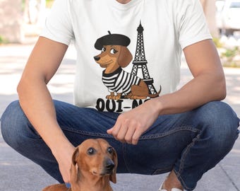 Oui-Ner Dachshund Adorable Dog T-Shirt - Perfect for Pet Lovers, Gift for Dog Owners, Cute Casual Wear, Birthday Gift, Everyday Style