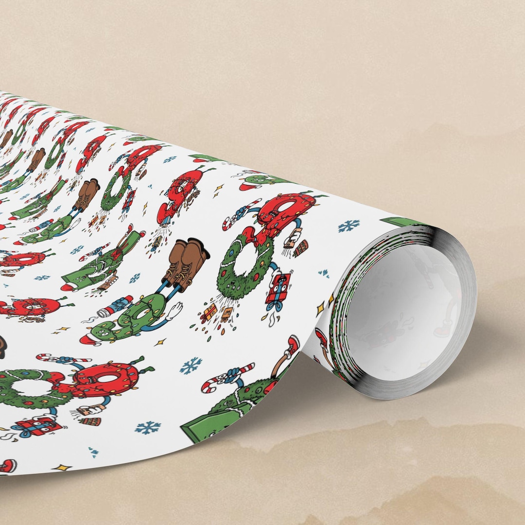 67 Christmas Wrapping Paper Funny Holiday Gift Wrap, Viral Meme 6 7 ...