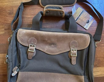 Cabelas bruna Outback-serie bagageväska i kanvas/läder, 45 x 23 x 30 cm, NY