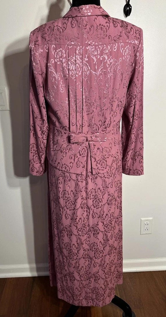 Chadwicks VTG Dress & Jacket Mauve Floral Back Pleat Bow Sleeveless Dress Size 8 Chadwicks VTG Dress & Jacket Mauve Floral Back Pleat Bow Sleeveless Dress Size 8