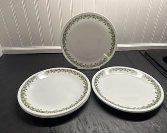 Platos Corelle Crazy Daisy vintage de 21,5 cm (8,5 pulgadas), Pyrex Spring Blossom, 6 piezas