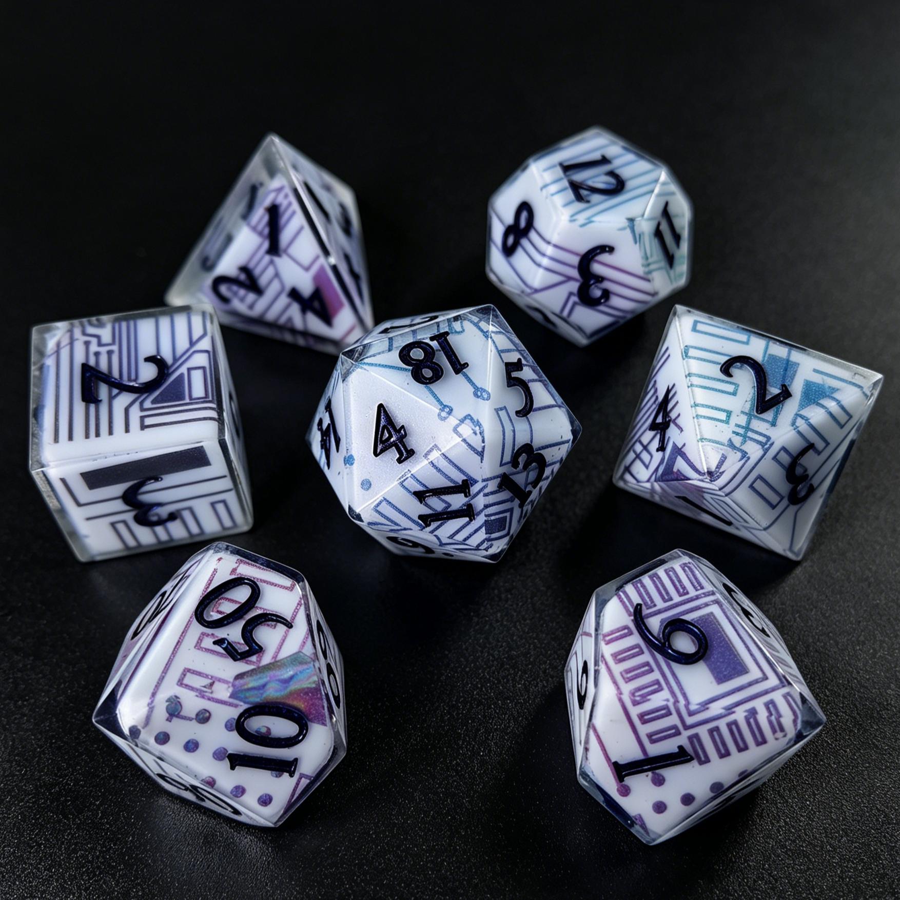 Dados cyberpunk
