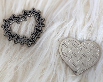 Deathmatch wrestling heart pins