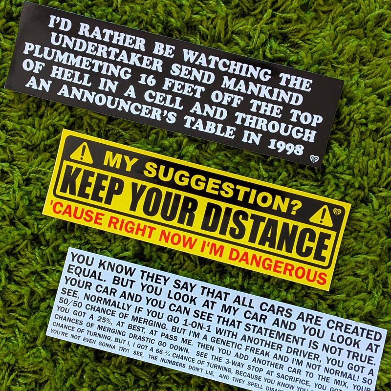 Wrestling Bumper Stickers - Etsy