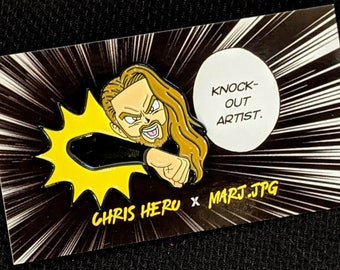Chris Hero enamel pin