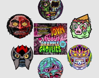 GRAPPLE GHOULIES Vol. 1 sticker pack