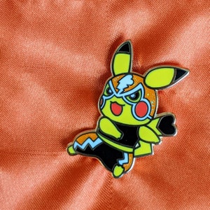 Pikachu Libre enamel pin