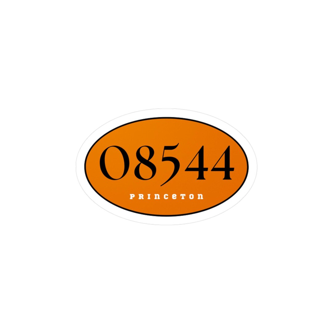 Princeton University Zip Code Sticker - Etsy