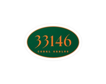 Universität von Miami Zip Code Aufkleber