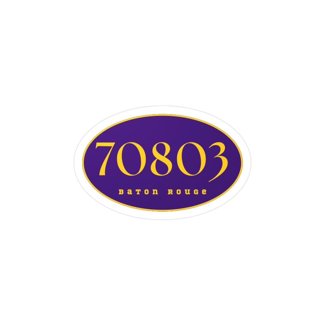 LSU Zip Code Sticker - Etsy
