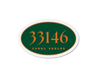 University of Miami Zip Code Magnet