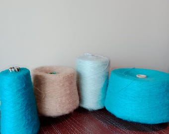 Kid mohair pluizig garen, gehaakt breiwerk, 50 gr/1,76 oz