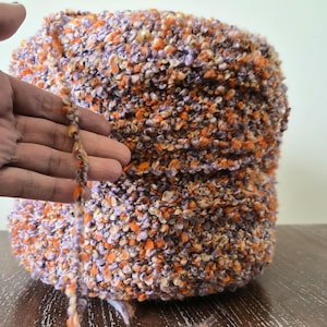 Boucle Yarn: Cozy Fluffy Texture for Knitting, Crochet, Weaving 100gr/3,52 oz