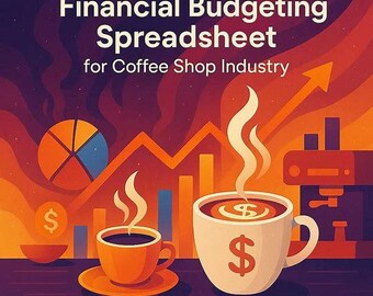Excel Coffee Shop Budget Model with Financial Dashboard