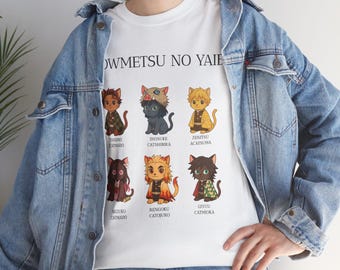 Chibi Cat Demon Slayer Shirt, Anime T-Shirt