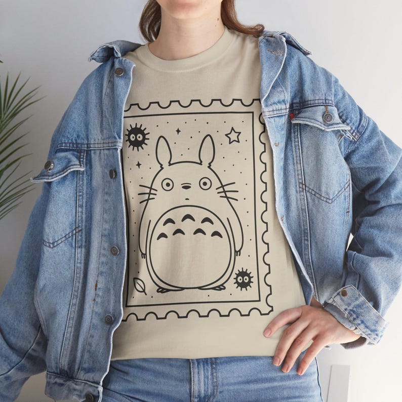 Totoro Graphic Tee: Studio Ghibli Anime Shirt image 5