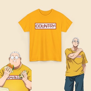 Camiseta Sakamoto Days Country: Camiseta com estampa de anime, modelo unissex