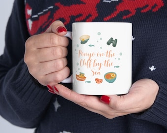 Taza de Ponyo, inspirada en Studio Ghibli.