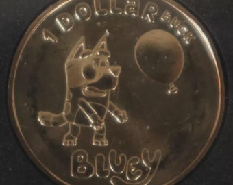 Dollarbucks Coin (Bluey or Bingo) – 2024 Australian Dollar – Uncirculated – Choose Holder/Case