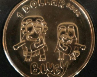 2024/5 Bluey Dollarbucks Coins in Lighthouse Matrix Black Coin Flip – Choose Your Favourite Design
