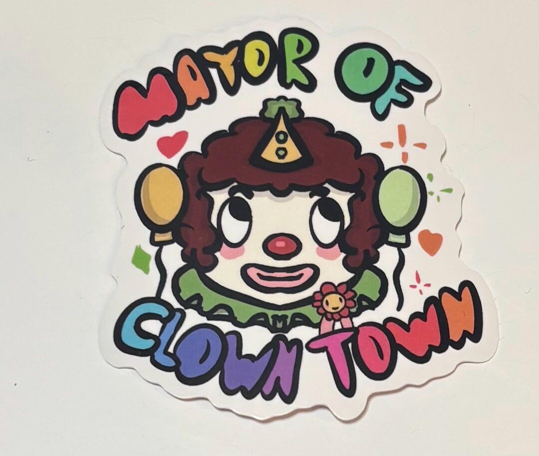 Mayor of Clown Town Sticker - Etsy