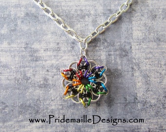 Gay Pride Celtic Visions Pendant - Version 2 - PENDANT ONLY