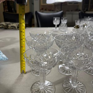 Vintage Crystal Coupes – Set of 6 (12.5cm)