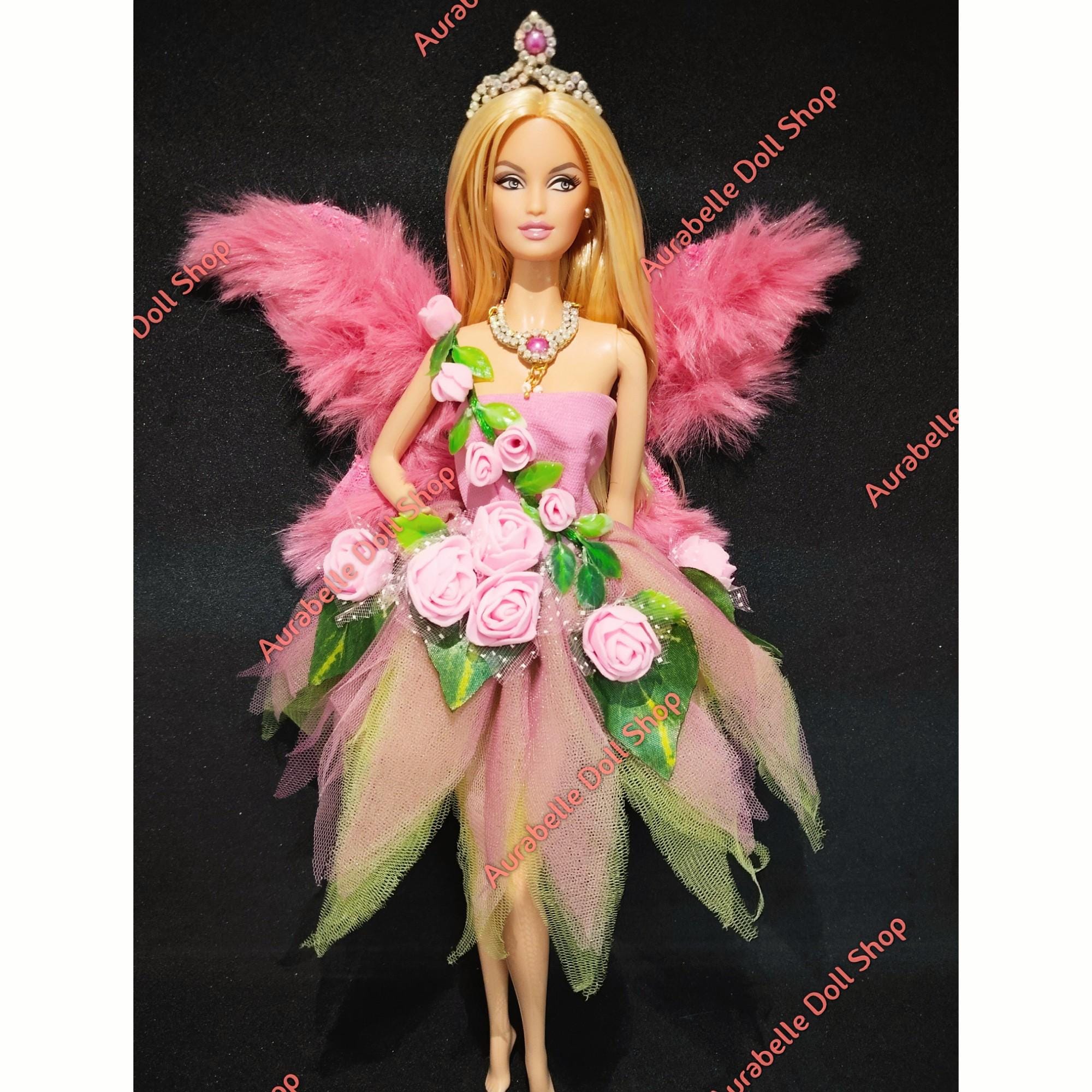 Barbie Dreamtopia Fatina Con Capelli Viola E Ali Rosa - Bambola Da 30,5 Cm Con Arti Mobili (3-7 Anni) - 4