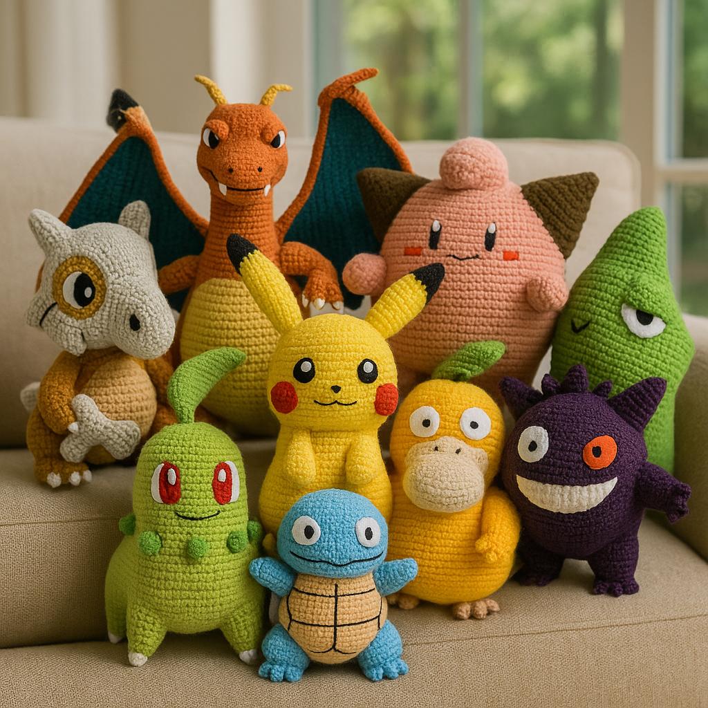 【専用ページ】あみぐるみ ポケモン風あみぐるみパターン45種類セット｜デジタルPDFかぎ針編み