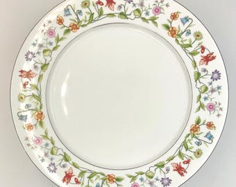 Dinner Plates 10.5" Vintage "Eternal Love" - Platinum Trim by Ashley Overseas (8) Available