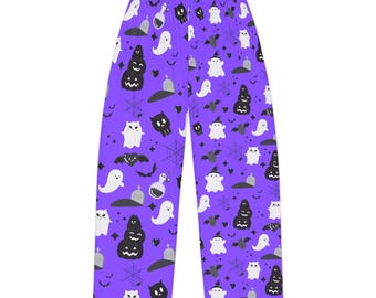 Pantalones de pijama de fantasma espeluznante: ropa de estar por casa de Halloween para mujer