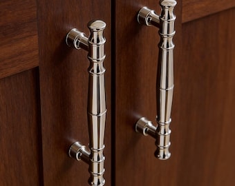 Silver Cabinet Pull, Cabinet & Cupboard Pulls , Brass Wardrobe Handles