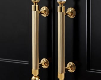 Brass Dresser Handles, Wardrobe Door Pulls, Knobs for Drawer