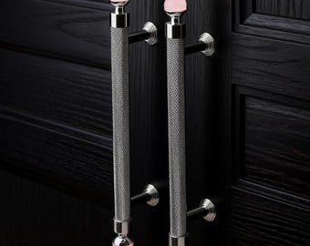 Brass Wardrobe Handles, Natural Crystal Cupboard Pulls, Handle For Furniture