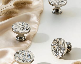 Cabinet Drawer Knobs, Silver Cupboard Handles, Creative Dresser Knobs