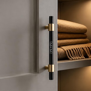 Simple Black Handles, Brass Bathroom Vanities Pulls, Kitchen Cabinet Knob, Hardware Handles